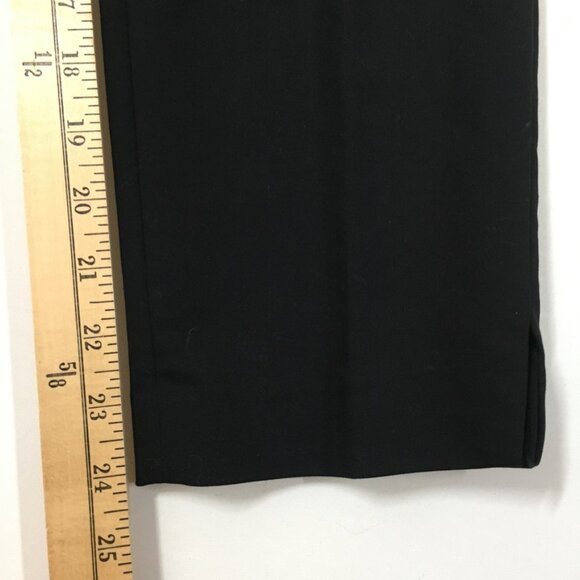 H&M Pants Womens 6 Dress Pants Trouser Slit Sides Pockets Ankle Length Black - Picture 9 of 13